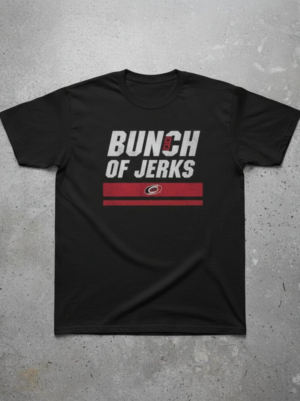 Bunch of Jerks Hockey T-Shirt | Funny Hockey Fan Tee | Carolina Hockey Shirt
